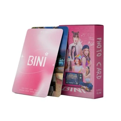 Image of Pack of 55 Kpop BINI Cards [2] Mini Album Merch Photocards Set Photo Fan Gift (BINI)