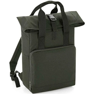 Image of COOZO Twin Handle Roll Top Backpack Olive Green One Size