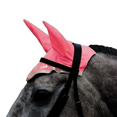 Image of Equi Flector Shires Horse/Pony Fly Veil in Reflective Pink Full,
