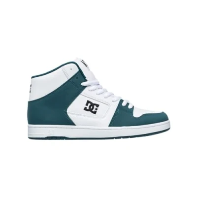 Image of DC Shoes Manteca HI Hightop trainers, Size: 9.5, Wbj white blue jay Leather