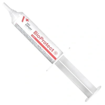 Image of Vet Expert BioProtect Paste Digestive Support for Dogs and Cats, Relieves Diarrhoea, Boosts Gut Health, Restores Intestinal Balance with Probiotics, Prebiotics, Bentonite (15 ml Syringe)