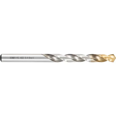 Image of Dormer A002 HSS High Speed Steel Jobber Drill Bit with 118 Degree Tin Tipped Split Point, Pack of 10pcs