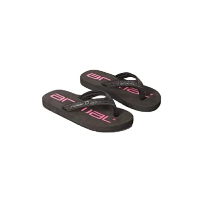 Image of Animal Swish Kids Flip Flops Slip on &amp; Lightweight Footwear with Soft Padded Straps for Boys Girls Best Autumn, Winter, Beach Outdoors Jet Black Shoe Size 12