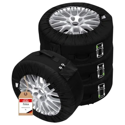 Image of PETEX Tyre Bag Set Premium Black Various Sizes Bags XL from Diameter 661 mm to 735