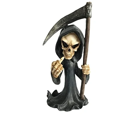 Image of Nemesis Now Fear Cursing Grim Reaper Figurine, Black,21.5cm