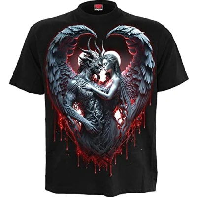 Image of Spiral Solemn Vow Front Print T Shirt Black XL