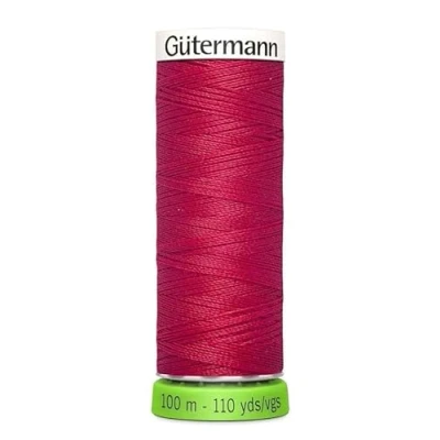Image of Gutermann 723860 909 Sew All 100% Recycled Polyester Thread 100mtr, Candy Red, One Size