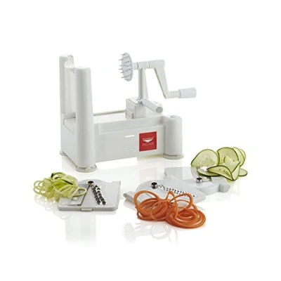 Image of Paderno World Cuisine Spiralizer, White, 3 Blades