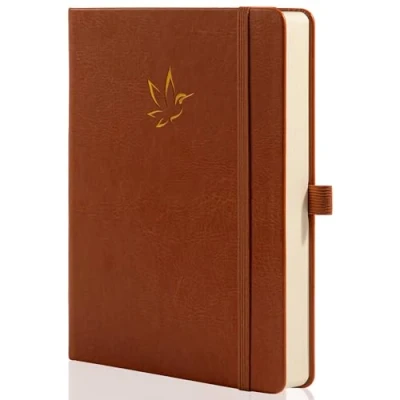 Image of MGGAO Lined Journal Notebook, Journals for Writing, College Wide with 320 Pages, Hardcover Notebook Journaling 100gsm Thick Paper, A5 Size, Work Business Study