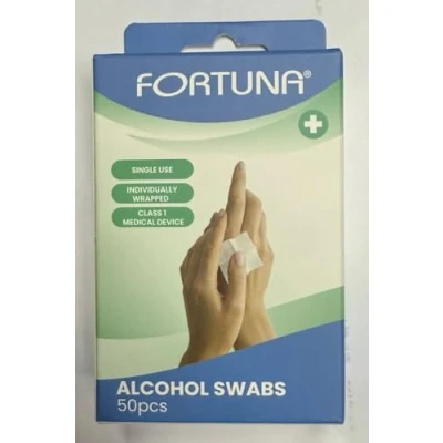 Image of Fortuna: Alcohol SWABS (1 Pack of 50 Wipes)