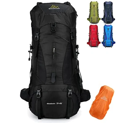 Image of Doshwin 70L Large Backpack Camping Trekking Hiking Travel Rucksack for Women Men (with Rain Cover)