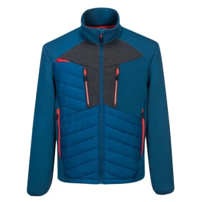 Image of Portwest DX4 Hybrid Baffle Jacket, Size: L, Colour: Metro Blue, DX471MBRL