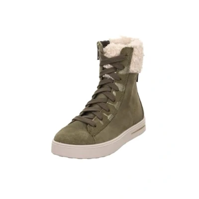 Image of Superfit Stella Laceup ankle boots for kids, Size: 11.5/12K, Grün Leather and textile