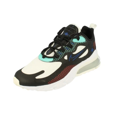 Image of NIKE Air Max 270 React Mens Running Trainers CZ7344 Sneakers Shoes (UK 7.5 US 8.5 EU 42, Black White Hyper Royal 001)