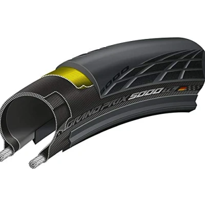 Image of Continental Unisex Adult Grand Prix 5000 Tubeless Bicycle Tire, Black, 28 &quot; 700 x 25C