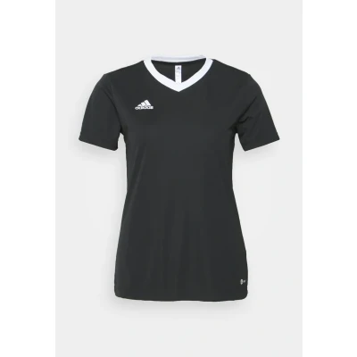 Image of adidas Performance Entrada Sports Tshirt, Women&#039;s, Size: XXS, Black