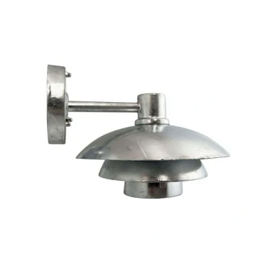 Image of Dyberg Larsen outdoor wall lamp Morph, galvanised, metal