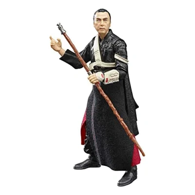 Image of Star Wars The Black Series Chirrut Îmwe 15 Cm Scale Rogue One: A Story Collectible Action Figure, Toys for Kids Ages 4 and Up