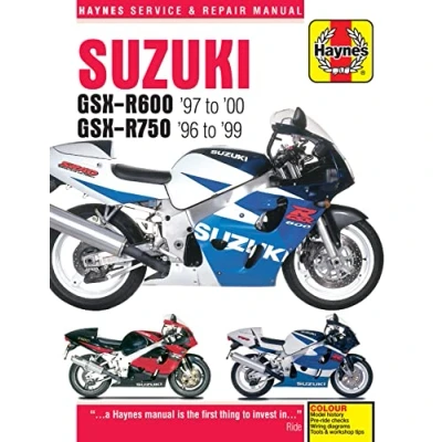 Image of Suzuki GSX R600 &amp; 750 (96 00) Haynes Repair Manual (Paperback)