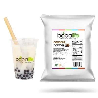 Image of Bobalife Coconut Bubble Tea Powder (1kg) 20 30 Servings (Variable Serving Size) Premium &amp; Authentic Ingredients Vegan Gluten Free