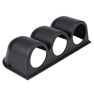 Image of 52mm car Triple 2&quot; Gauge Holder Dash pods Console Dashboard Pod 52mm, Universal 52mm/2&quot; 3 Hole Meter Mount Black