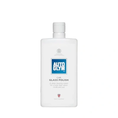 Image of Autoglym Car Glass Polish, 500ml Windscreen and Window Cleaner, Deep Cleaning Cream for Crystal Clear Vision Inside Out