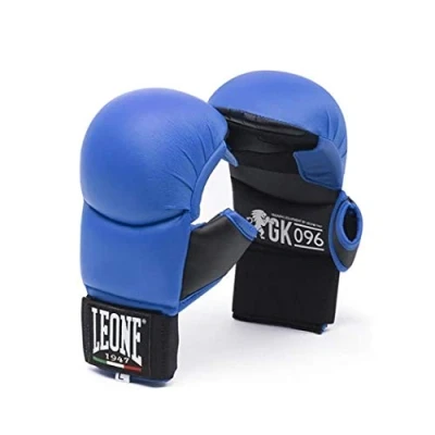 Image of LEONE 1947, Karate Fit Gloves, Unisex Adult, Blue, S, GK096
