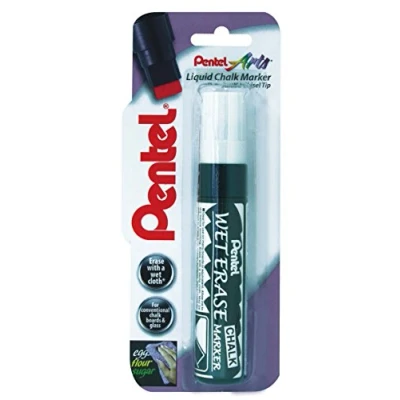 Image of Pentel Wet Erase Chalk Marker Jumbo Tip White