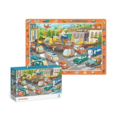 Image of Dodo D300370 Eductional On The Road Observation Puzzle 80 Pieces, Various
