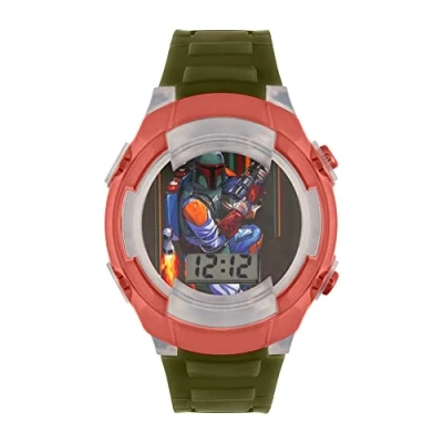 Image of Star Wars Boy&#039;s Digital Quartz Watch with Silicone Strap BOB4002