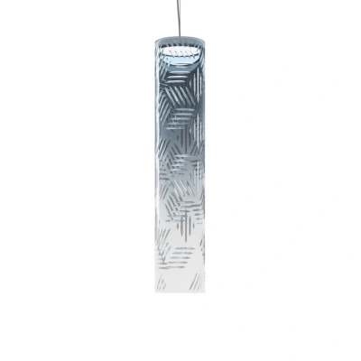 Image of Kundalini Jer 1 LED pendant light, smoky blue