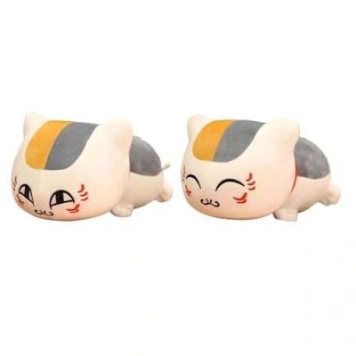 Image of MayDee Yujincho Plush Nyanko sensei Toy Natsume Cat 2pcs