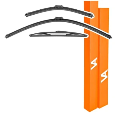 Image of VIA ALBION® Wiper Blades for VAUXHALL ADAM (2013 onwards) All Weather Front &amp; Rear Wipers Set