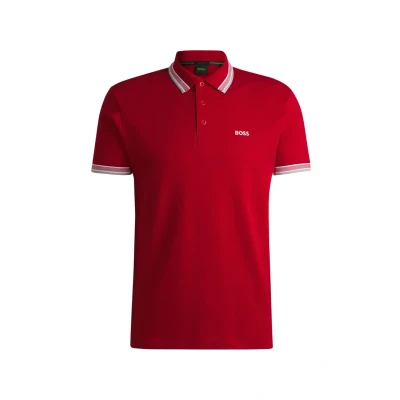Image of BOSS Paddy Polo shirt, Men&#039;s, Size: Small, Medium red