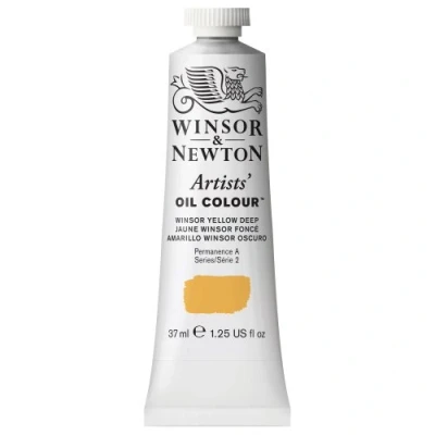 Image of Winsor &amp; Newton 37ml Artists&#039; Oil Colour Yellow Deep