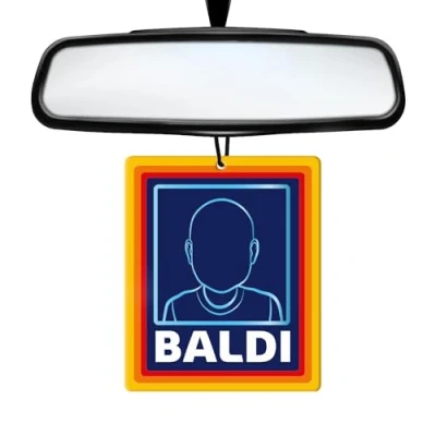 Image of SC Products Baldi Car Air Fresheners For Men Bald Joke Gifts Funny Freshener Dad, Grandad Stocking Fillers