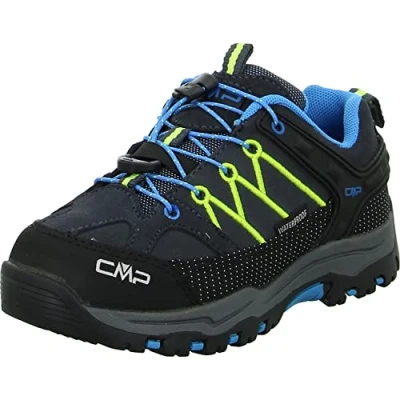 Image of CMP Kids Rigel Low Trekking Shoes WP, Anthracite Yellow Fluo, 12 UK