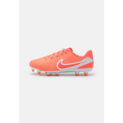 Image of Nike Performance JR Legend 10 CLUB FG/MG Unisex Moulded stud football boots for kids, Size: 2, Hot lava/white Synthetics