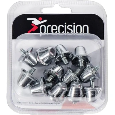 Image of Loops 12 PACK 21mm Alloy Rugby Union Boot Studs Screw in Silver Grass Shoe Grips