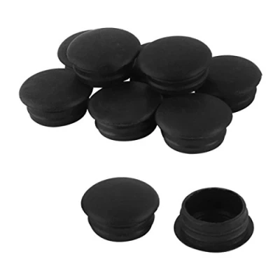 Image of sourcingmap 10Pcs Round Blanking End Caps Tubing Pipe Insert Bung 15mm Dia