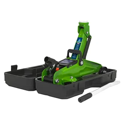 Image of Sealey Trolley Jack 2tonne Hi Vis Short Chassis with Storage Case