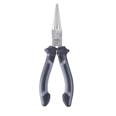 Image of kwb Professional 160mm Round Nose Pliers with Long Jaws, CV Steel, Two Component Handle