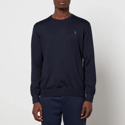 Image of Polo Ralph Lauren SLIM FIT Jumper, Men&#039;s, Size: XXL, Hunter navy