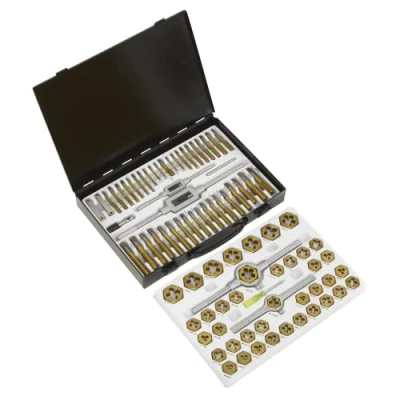Image of Sealey Tap &amp; Die Set Hexagonal Metric Imperial 86pc