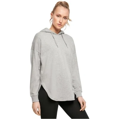 Image of Build Your Brand Women&#039;s Oversized Hoodie Sweatshirt with Hood for Women Sizes XS XL, womens, Hooded Sweatshirt, BY037, Grey (grey), L