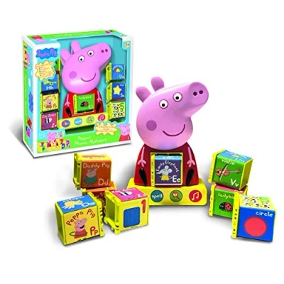 Image of Peppa Pig PP12 Peppa&#039;s Phonic Alphabet Toy For Kids Interactive Learning &amp; Child Development, Phonics, Alphabet, Spelling, Vocabulary and Recognition Features 4 Fun Activities , 3+ Years