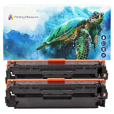 Image of Printing Pleasure Twin Pack CF210X 131X Black Compatible Toner Cartridges for use in HP LaserJet Pro 200 Color M251n, M251nw, MFP M276n, M276nw