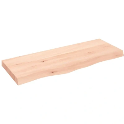 Image of vidaXL Table Top 100x40x(2 6) cm Untreated Solid Wood Oak