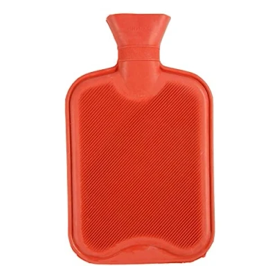 Image of Camp&#039;N Shop 2 Litre Hot Water Bottles in Red Rubber
