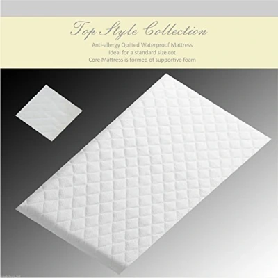 Image of Little Roosters Baby Fully Breathable Quilted Travel Cot Mattress (119 x 59 10 cm)